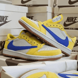 1 NIKE AIR JORDAN 1 LOW X TRAVIS SCOTT CANARY