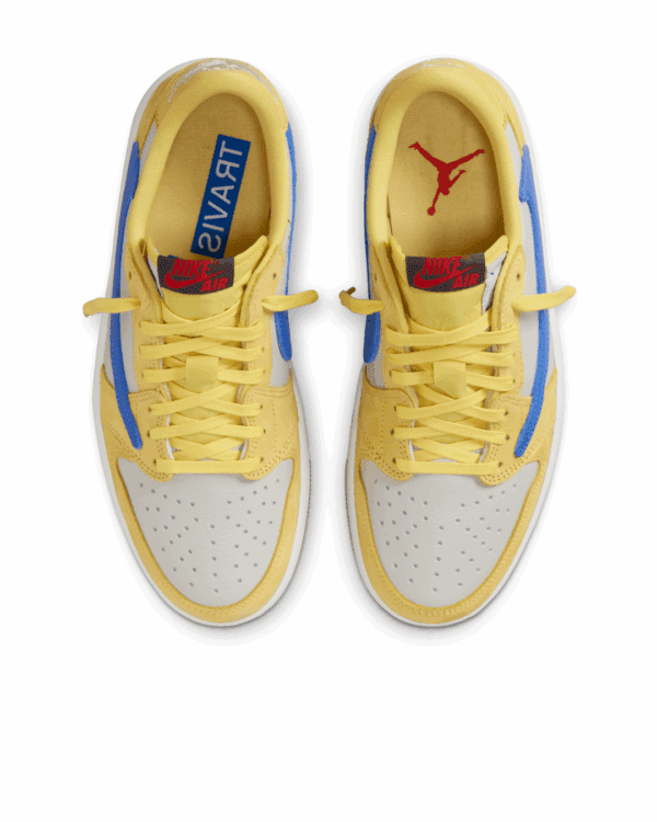 4 NIKE AIR JORDAN 1 LOW X TRAVIS SCOTT CANARY
